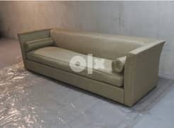 3 seater contemporary couch sofa beige silk 0