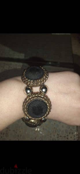 bracelet vintage bracelet velvet and copper 3