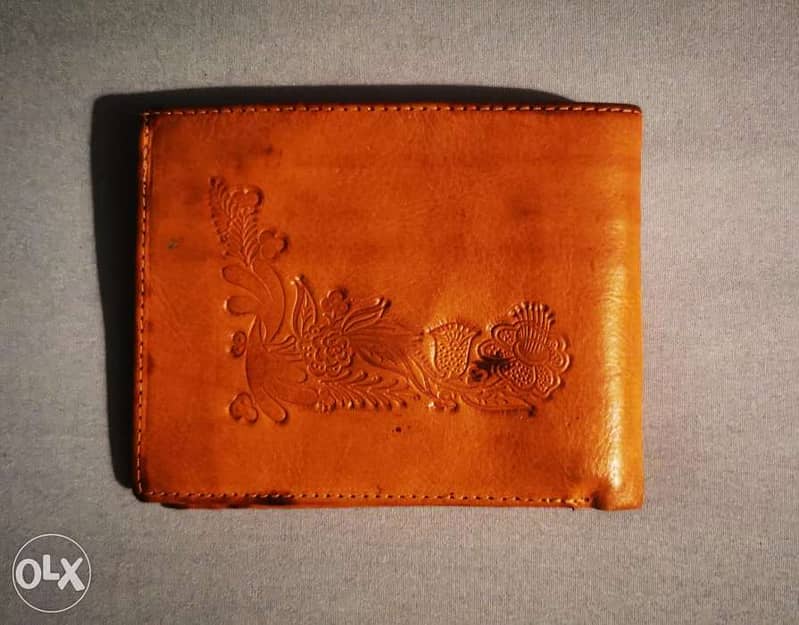 Genuine leather vintage wallet 1