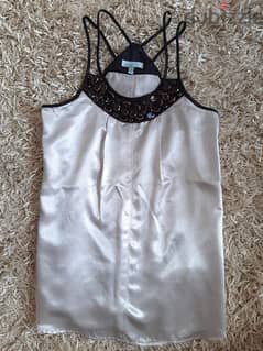 silver silk camisole for women