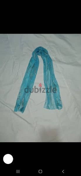 scarf blue with silver scarf  1=5$ or 3=13$ 4