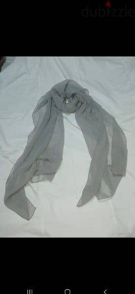 scarf grey scarf chiffon  70*225cm  1=7$ or 3=15$ 4