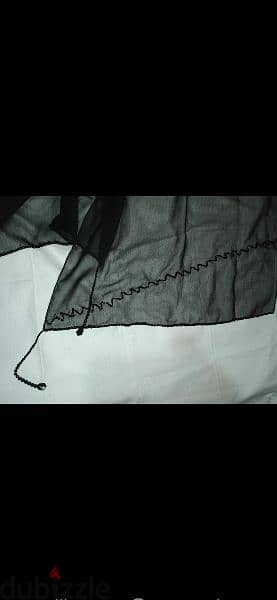 black mousline scarf fi seda 50cm* 170cm. w fi ma3 kharaz 45*200cm 13