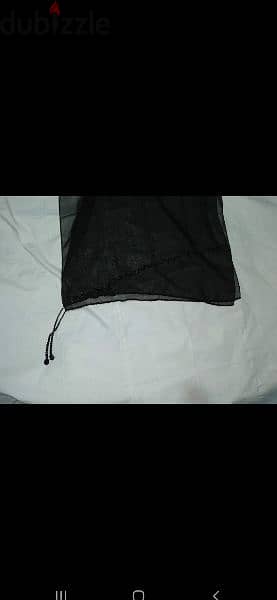 black mousline scarf fi seda 50cm* 170cm. w fi ma3 kharaz 45*200cm 14