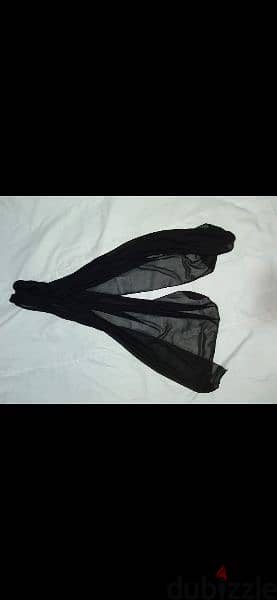 black mousline scarf fi seda 50cm* 170cm. w fi ma3 kharaz 45*200cm 17