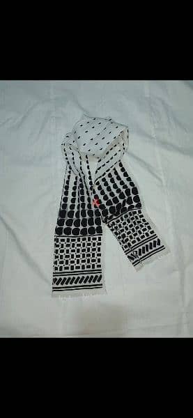 scarf white polka dot scarf  15*130cm 3