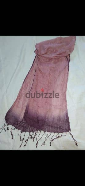 pink ombre scarf 40*170cm 1