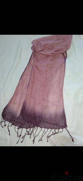 pink ombre scarf 40*170cm 2