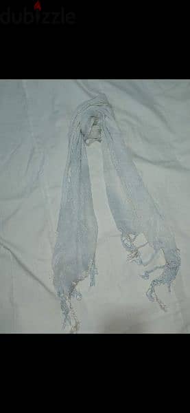 scarf light blue scarf tassel 60*150cm 5