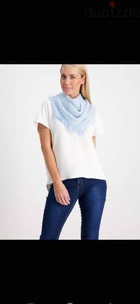 sea blue foulard 55*155cm 2