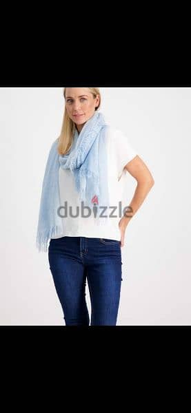 sea blue foulard 55*155cm 4