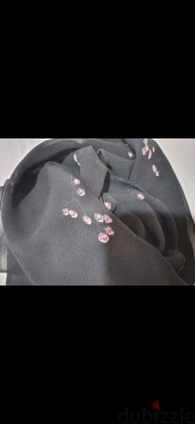 black florel pink scarf 40*160cm 7
