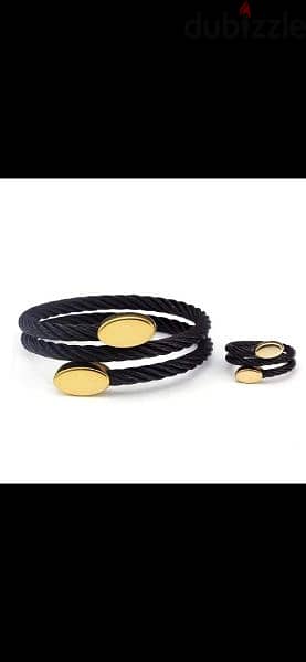 bracelet set bracelet and ring twisted 1