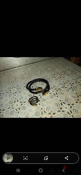 bracelet set bracelet and ring twisted 7
