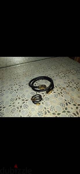 bracelet set bracelet and ring twisted 8