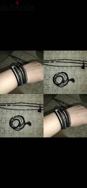 bracelet multilayers bracelets black magnetic buckle