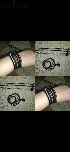 bracelet multilayers bracelets black magnetic buckle 0