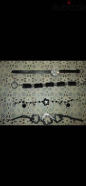 bracelet all black bracelets 2=10$ 8
