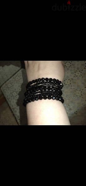 bracelet all black bracelets 2=10$ 13