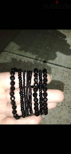 bracelet all black bracelets 2=10$ 15