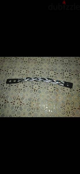 bracelet stass and black braided bracelet 4