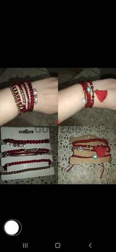 bracelet red set of bracelets 0
