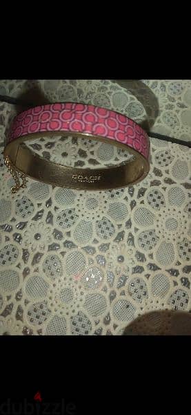 bracelet copy Coach bracrelet pink 6