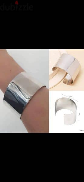 bracelet cuff bracelet only in silver colour 1=5$ or 3= 13$