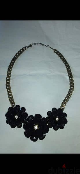necklace 3 black Roses necklace high quality 3