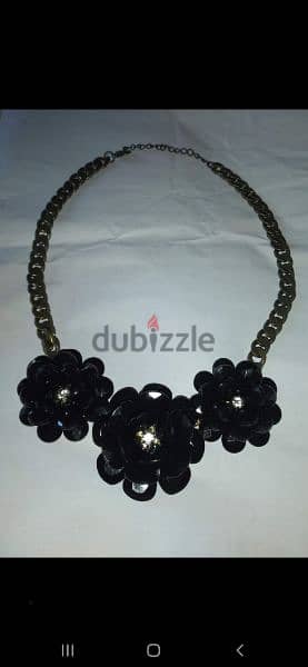 necklace 3 black Roses necklace high quality 4