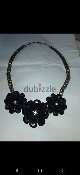 necklace 3 black Roses necklace high quality 6
