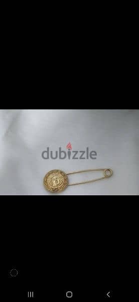 brooch versace copy pin only in gold 5