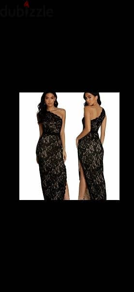 black lace dress one shoulder s to xxxL