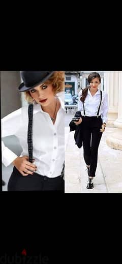 belt suspenders black with strass 0