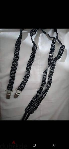 belt suspenders black with strass 4