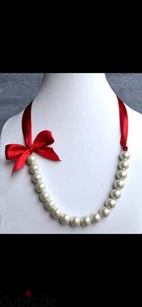 necklace pearl and satin necklace all colours available 2