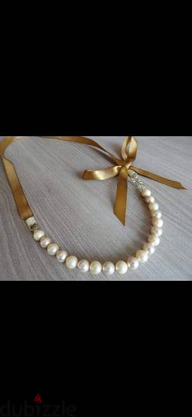necklace pearl and satin necklace all colours available 3
