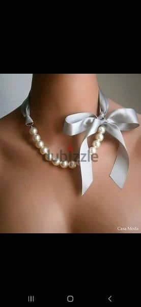 necklace pearl and satin necklace all colours available 5