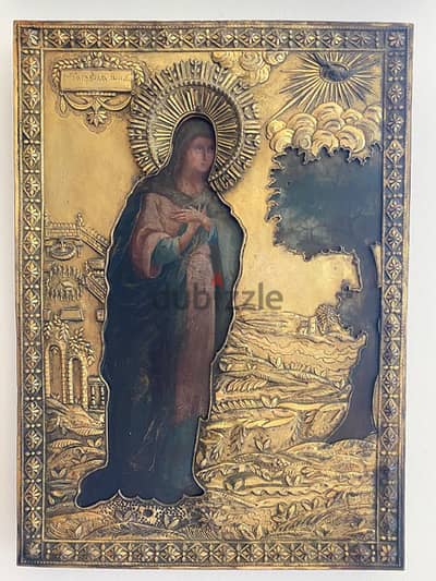 rare beautiful Russian icon Santa Anna