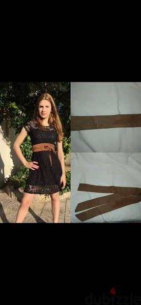 belt brown suede chemoie high quality 1=7$ or 3=15$