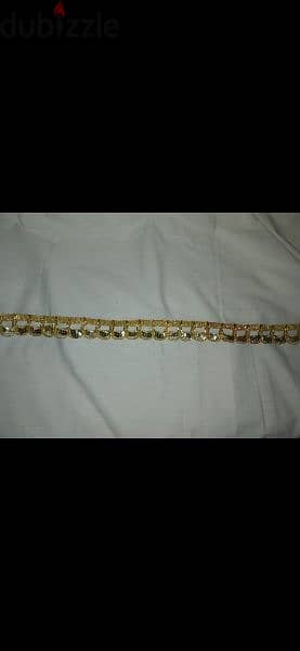 necklace choker gold with sequinsعقد شوكر ذهبي 3