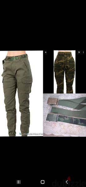 belt available in green or camouflage  1=7$ or 3=15$