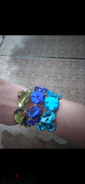 bracelet cuff bracelets azra2 nilli w zaite strassاسوارة حجر كبير 1