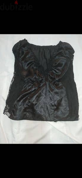 satin top with lace sides s to xxL 1