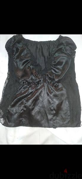 satin top with lace sides s to xxL 2