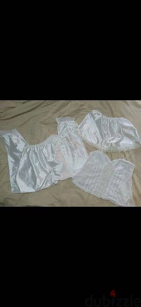 lingerie pyjama 3 pieces short top pants satin s to xxL 5
