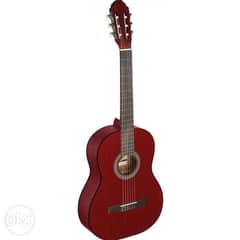 classical red guitar 0