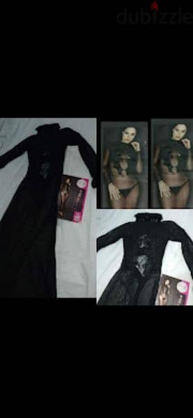 lingerie black chiffon lycra s to xxL 1=7$ or 3= 15$ 1