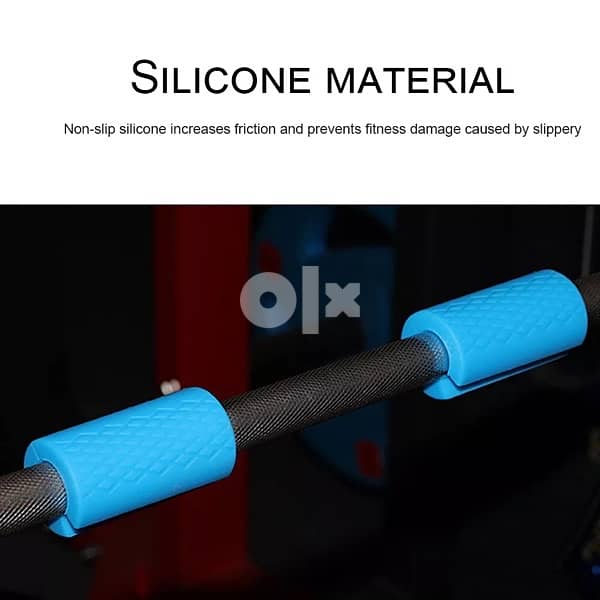 silicone barbell grips 2pcs 2