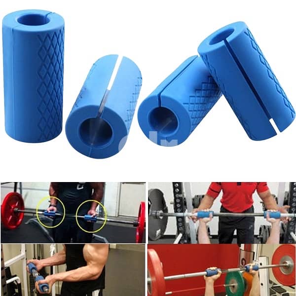 silicone barbell grips 2pcs 4